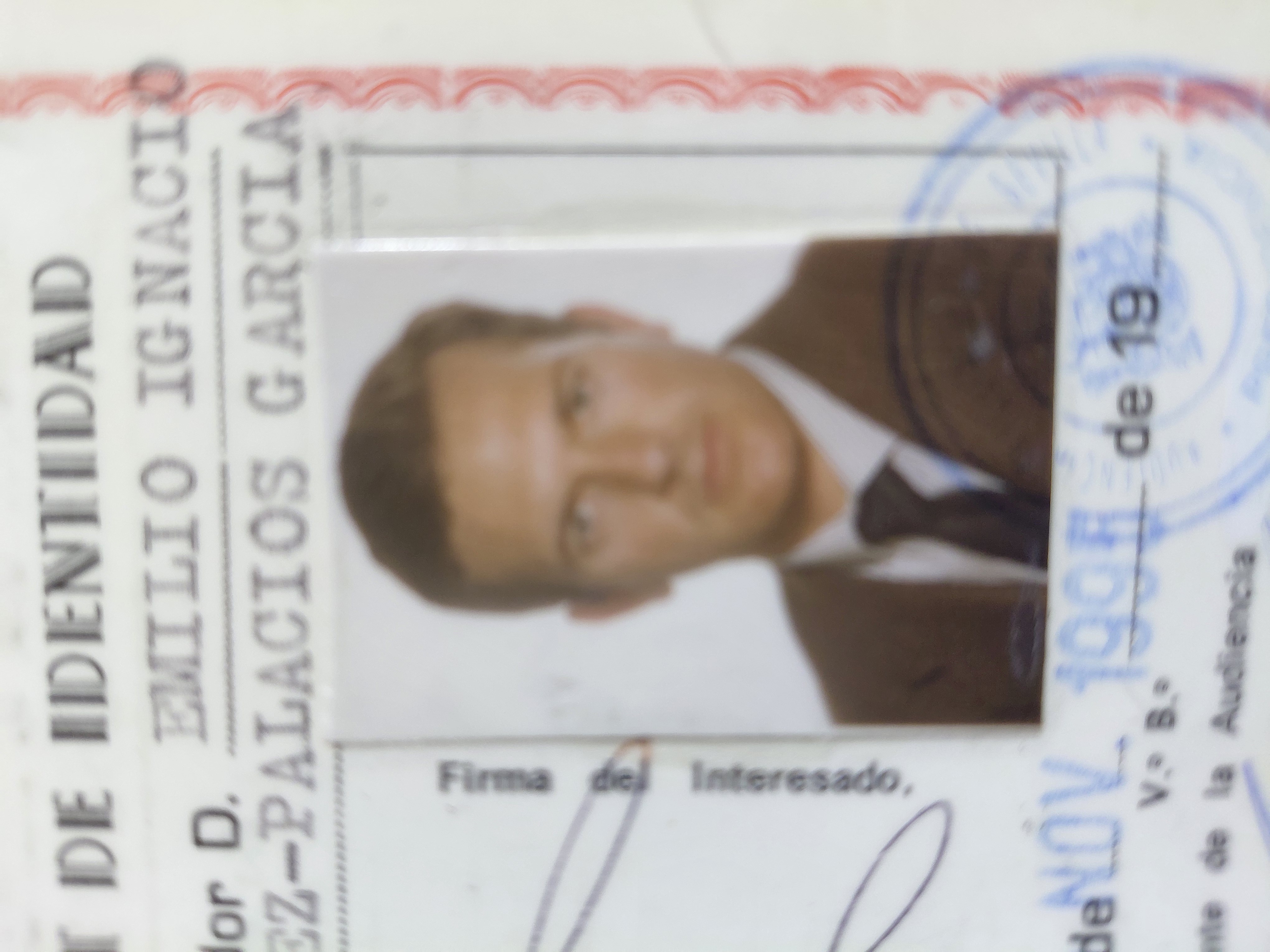 Interior del despacho del procurador